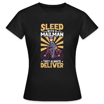 Commis des postes Postlady Postman Post Office - T-shirt Femme - noir - Devant - AI Model Female 172 dark (172cm)