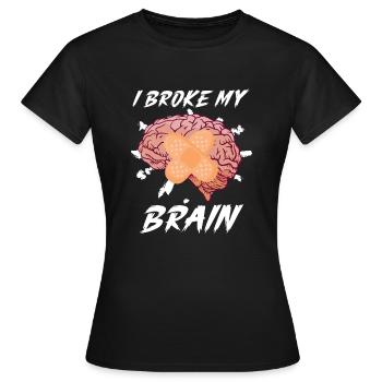 Cadeau de sensibilisation à la chirurgie cérébrale - T-shirt Femme - noir - Devant - AI Model Female 172 dark (172cm)