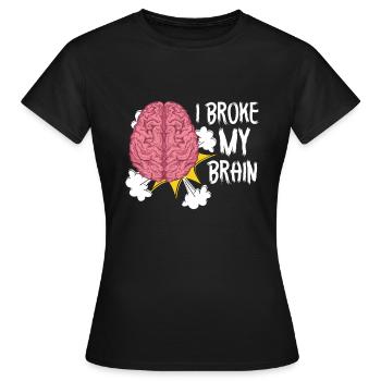 Cadeau de sensibilisation à la chirurgie cérébrale - T-shirt Femme - noir - Devant - AI Model Female 172 dark (172cm)