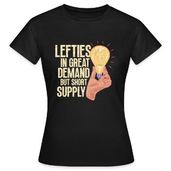 Gaucher gaucher gaucher gaucher copain - T-shirt Femme - noir - Devant - AI Model Female 172 dark (172cm)
