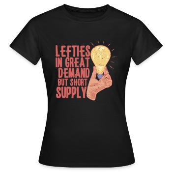 Gaucher gaucher gaucher gaucher copain - T-shirt Femme - noir - Devant - AI Model Female 172 dark (172cm)