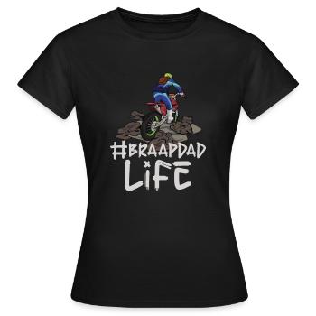 Dirt Bike Dirt Bike Riding Motocross Dirt Biking - T-shirt Femme - noir - Devant - AI Model Female 172 dark (172cm)