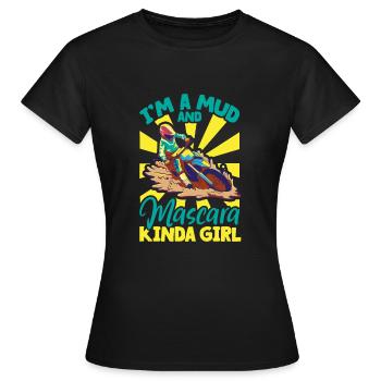 Dirt Bike Dirt Bike Riding Motocross Dirt Biking - T-shirt Femme - noir - Devant - AI Model Female 172 dark (172cm)