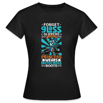 Dirt Bike Dirt Bike Riding Motocross Dirt Biking - T-shirt Femme - noir - Devant - AI Model Female 172 dark (172cm)