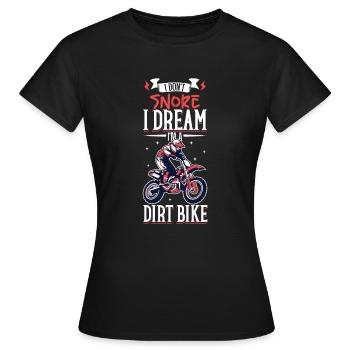 Dirt Bike Dirt Bike Riding Motocross Dirt Biking - T-shirt Femme - noir - Devant - AI Model Female 172 dark (172cm)