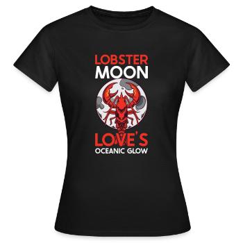 Lobster Moon Crawfish Boil Cajun Lobster Gift - Frauen T-Shirt - Schwarz - Vorne - AI Model Female 172 dark (172cm)