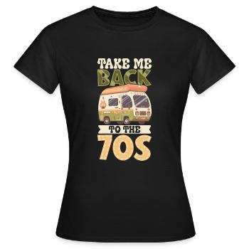 Hippie Lifestyle Fleur Power Free Spirit Harmony - T-shirt Femme - noir - Devant - AI Model Female 172 dark (172cm)