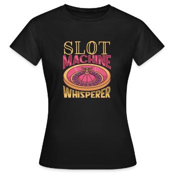 Poker Casino Joueur de Poker Jeu Roulette Cadeau - T-shirt Femme - noir - Devant - AI Model Female 172 dark (172cm)