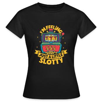 Poker Casino Joueur de Poker Jeu Roulette Cadeau - T-shirt Femme - noir - Devant - AI Model Female 172 dark (172cm)