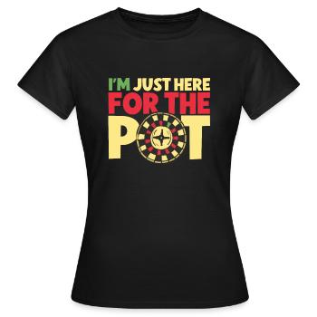 Poker Casino Joueur de poker Jeu de roulette - T-shirt Femme - noir - Devant - AI Model Female 172 dark (172cm)
