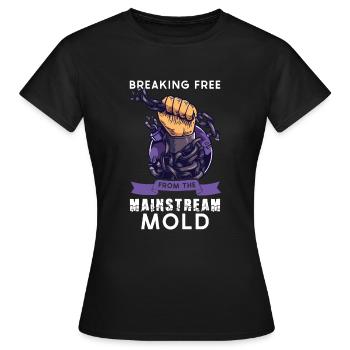 Conspiracy Theories Conspiracy Theorist Freemason - Women's T-Shirt - black - Front - AI Model Female 172 dark (172cm)