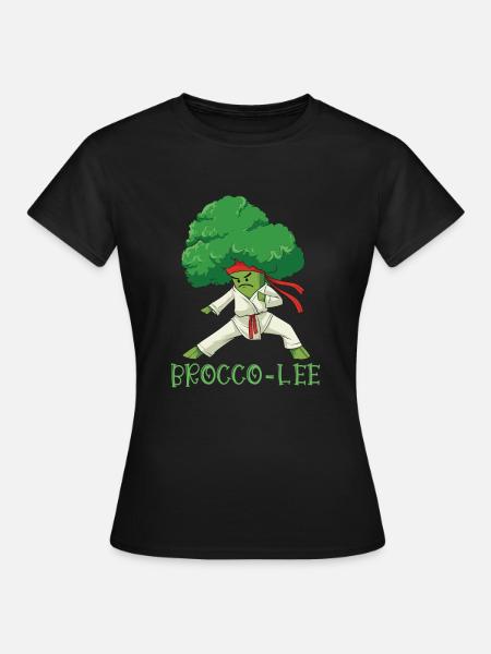 Broccoli Martial Arts Karate MMA Boxing Kicks - Frauen T-Shirt - Schwarz