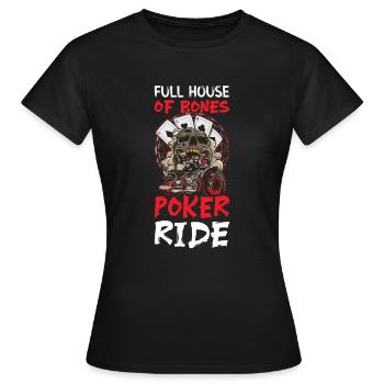 Poker Casino Joueur de poker Jeu de roulette - T-shirt Femme - noir - Devant - AI Model Female 172 dark (172cm)