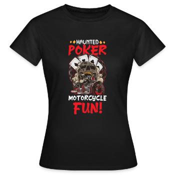 Poker Casino Joueur de poker Jeu de roulette - T-shirt Femme - noir - Devant - AI Model Female 172 dark (172cm)