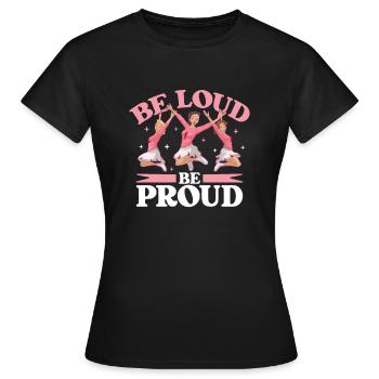 Cheerleading Cheer Zitat Fußballstadion Tanz - Frauen T-Shirt - Schwarz - Vorne - AI Model Female 172 dark (172cm)