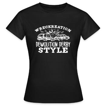 Demo Derby Demolition Derby Demolition Derby - Frauen T-Shirt - Schwarz - Vorne - AI Model Female 172 dark (172cm)