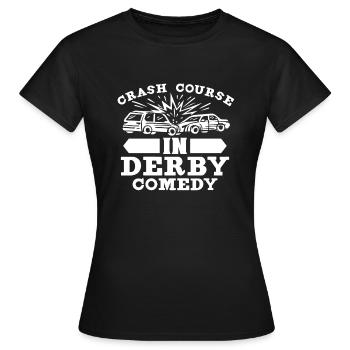 Demo Derby Demolition Derby Demolition Derby - Frauen T-Shirt - Schwarz - Vorne - AI Model Female 172 dark (172cm)