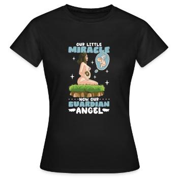infant loss, miscarriage, consciousness, - Women's T-Shirt - black - Front - AI Model Female 172 dark (172cm)