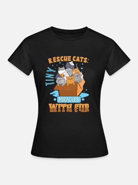 Animal RESCUE ANIMAL RIGHTS RESCUE Animal ADOPTION - T-shirt Femme - noir
