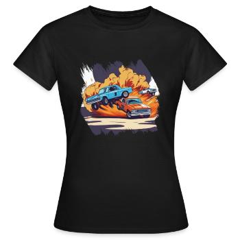 Demo Derby Demolition Derby Demolition Derby - Frauen T-Shirt - Schwarz - Vorne - AI Model Female 172 dark (172cm)