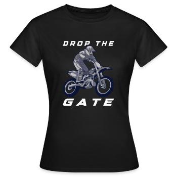 Dirt Bike Dirt Bike Riding Motocross Dirt Biking - T-shirt Femme - noir - Devant - AI Model Female 172 dark (172cm)