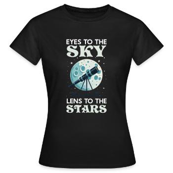 Astrophotographie Astronomy Space Camera - T-shirt Femme - noir - Devant - AI Model Female 172 dark (172cm)
