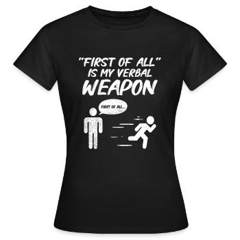 Débat de discours de débat orateur idée de cadeau - T-shirt Femme - noir - Devant - AI Model Female 172 dark (172cm)