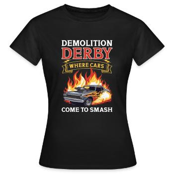 Demo Derby Demolition Derby Demolition Derby - Frauen T-Shirt - Schwarz - Vorne - AI Model Female 172 dark (172cm)