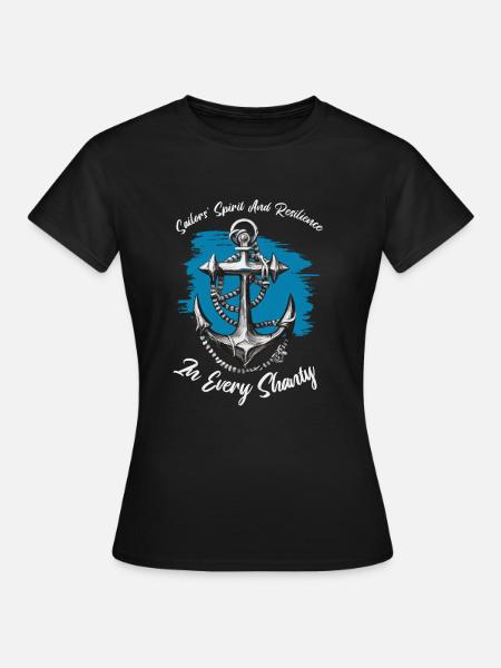Sailors Sea Shanty Singing Ship Adventures - Women's T-Shirt - black