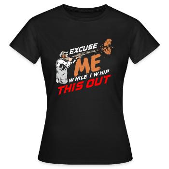 Clay Pigeon Shooting Clay Pigeon Shooting Shooting - Women's T-Shirt - black - Front - AI Model Female 172 dark (172cm)