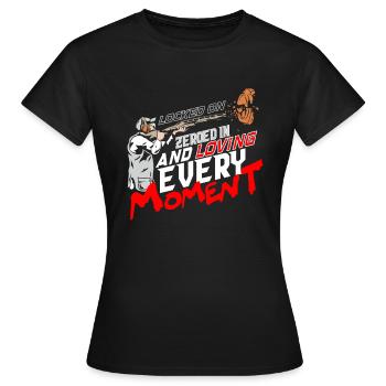 Clay Pigeon Shooting Clay Pigeon Shooting Shooting - Women's T-Shirt - black - Front - AI Model Female 172 dark (172cm)