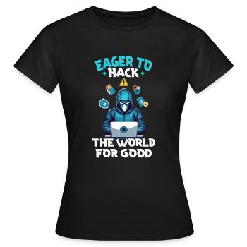 Analyste en piratage éthique Cybersécurité éthique - T-shirt Femme - noir - Devant - AI Model Female 172 dark (172cm)
