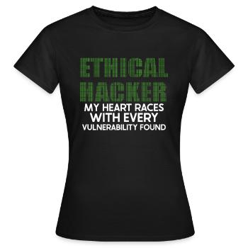 Analyste en piratage éthique Cybersécurité éthique - T-shirt Femme - noir - Devant - AI Model Female 172 dark (172cm)
