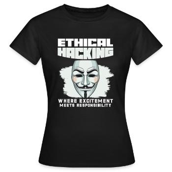 Analyste en piratage éthique Cybersécurité éthique - T-shirt Femme - noir - Devant - AI Model Female 172 dark (172cm)