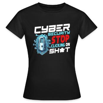 Spécialiste en cybersécurité - T-shirt Femme - noir - Devant - AI Model Female 172 dark (172cm)