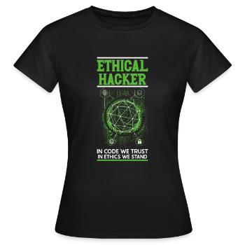 Analyste en piratage éthique Cybersécurité éthique - T-shirt Femme - noir - Devant - AI Model Female 172 dark (172cm)