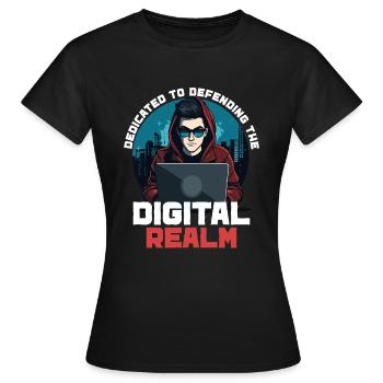 Analyste en piratage éthique Cybersécurité éthique - T-shirt Femme - noir - Devant - AI Model Female 172 dark (172cm)