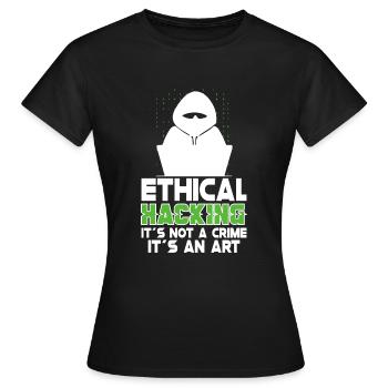 Analyste en piratage éthique Cybersécurité éthique - T-shirt Femme - noir - Devant - AI Model Female 172 dark (172cm)