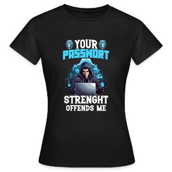 Analyste en piratage éthique Cybersécurité éthique - T-shirt Femme - noir - Devant - AI Model Female 172 dark (172cm)