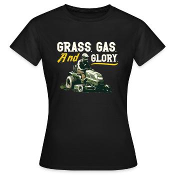 Tondeuse à gazon Tondeuse à gazon de course Tondeuse à gazon de course - T-shirt Femme - noir - Devant - AI Model Female 172 dark (172cm)