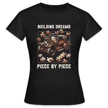 Puzzle Lover Jigzaw Puzzle Brettspiel Puzzler - Frauen T-Shirt - Schwarz - Vorne - AI Model Female 172 dark (172cm)