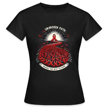 Stroke Survivor Stroke Awareness - Women's T-Shirt - black - Front - AI Model Female 172 dark (172cm)