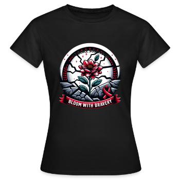 Stroke Survivor Stroke Awareness - Women's T-Shirt - black - Front - AI Model Female 172 dark (172cm)