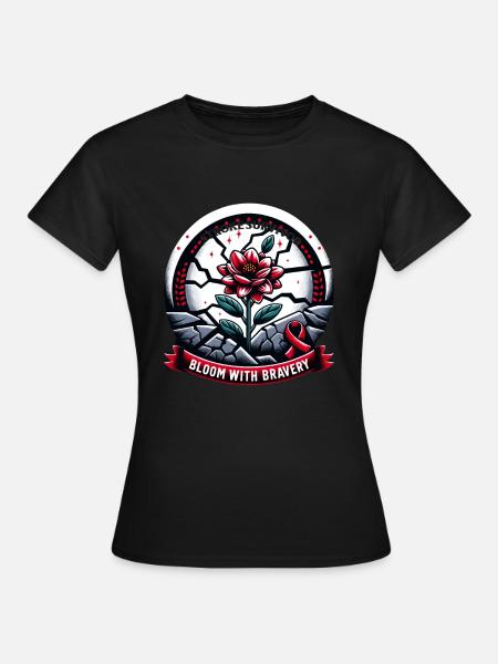 Schlaganfall-überlebende Schlaganfall-bewusstsein - Frauen T-Shirt - Schwarz