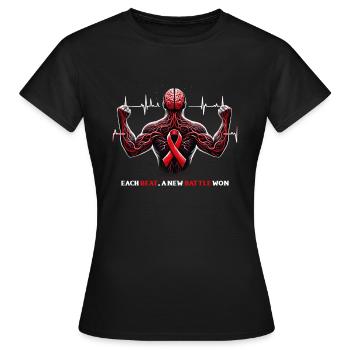 Stroke Survivor Stroke Awareness - Women's T-Shirt - black - Front - AI Model Female 172 dark (172cm)