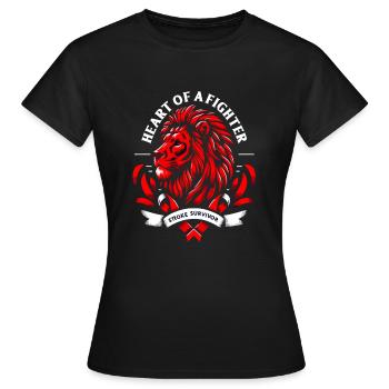 Stroke Survivor Stroke Awareness - Women's T-Shirt - black - Front - AI Model Female 172 dark (172cm)