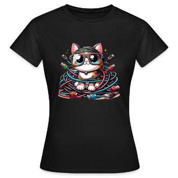 Analyste en piratage éthique Cybersécurité éthique - T-shirt Femme - noir - Devant - AI Model Female 172 dark (172cm)