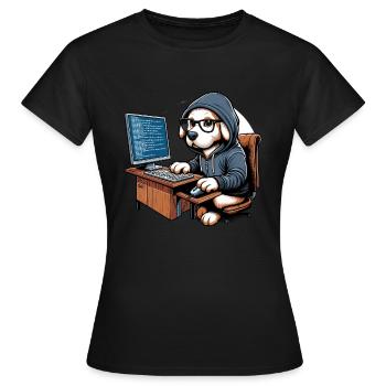 Analyste en piratage éthique Cybersécurité éthique - T-shirt Femme - noir - Devant - AI Model Female 172 dark (172cm)