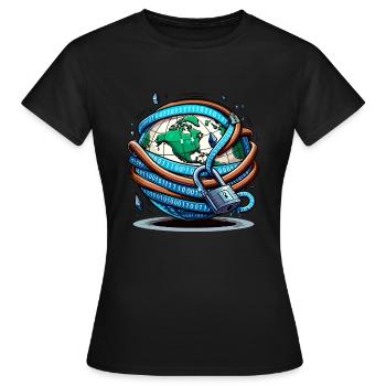 Analyste en piratage éthique Cybersécurité éthique - T-shirt Femme - noir - Devant - AI Model Female 172 dark (172cm)