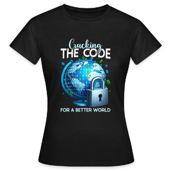 Analyste en piratage éthique Cybersécurité éthique - T-shirt Femme - noir - Devant - AI Model Female 172 dark (172cm)